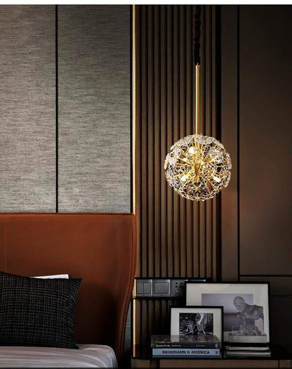 Classic Brass Dandelion Chandelier