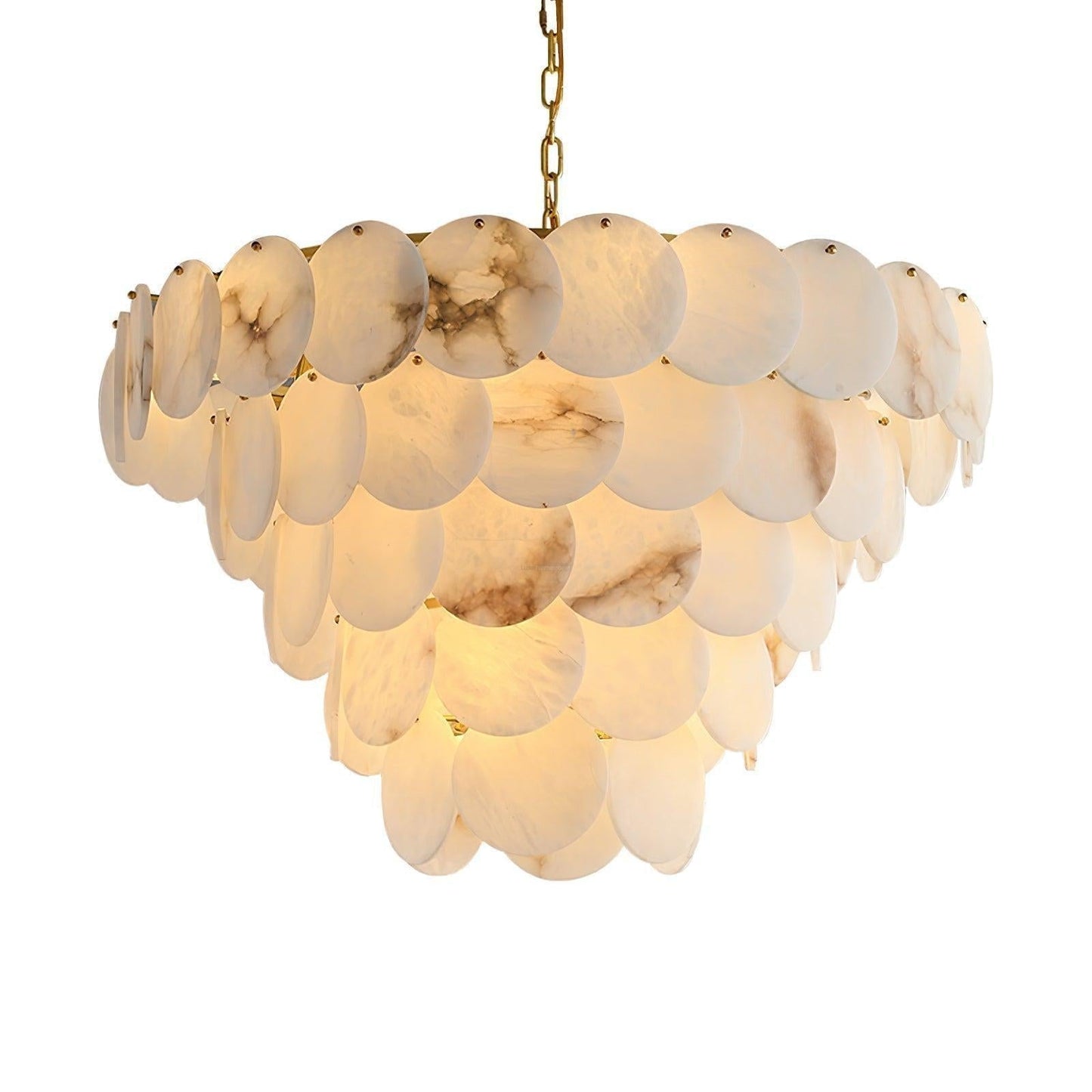 Alabaster Shell Brass Chandelier with 2/3/4/5/6 layer - Richardrider