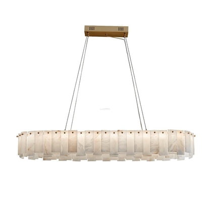 Halos Alabaster Round/Square Chandelier - Richardrider