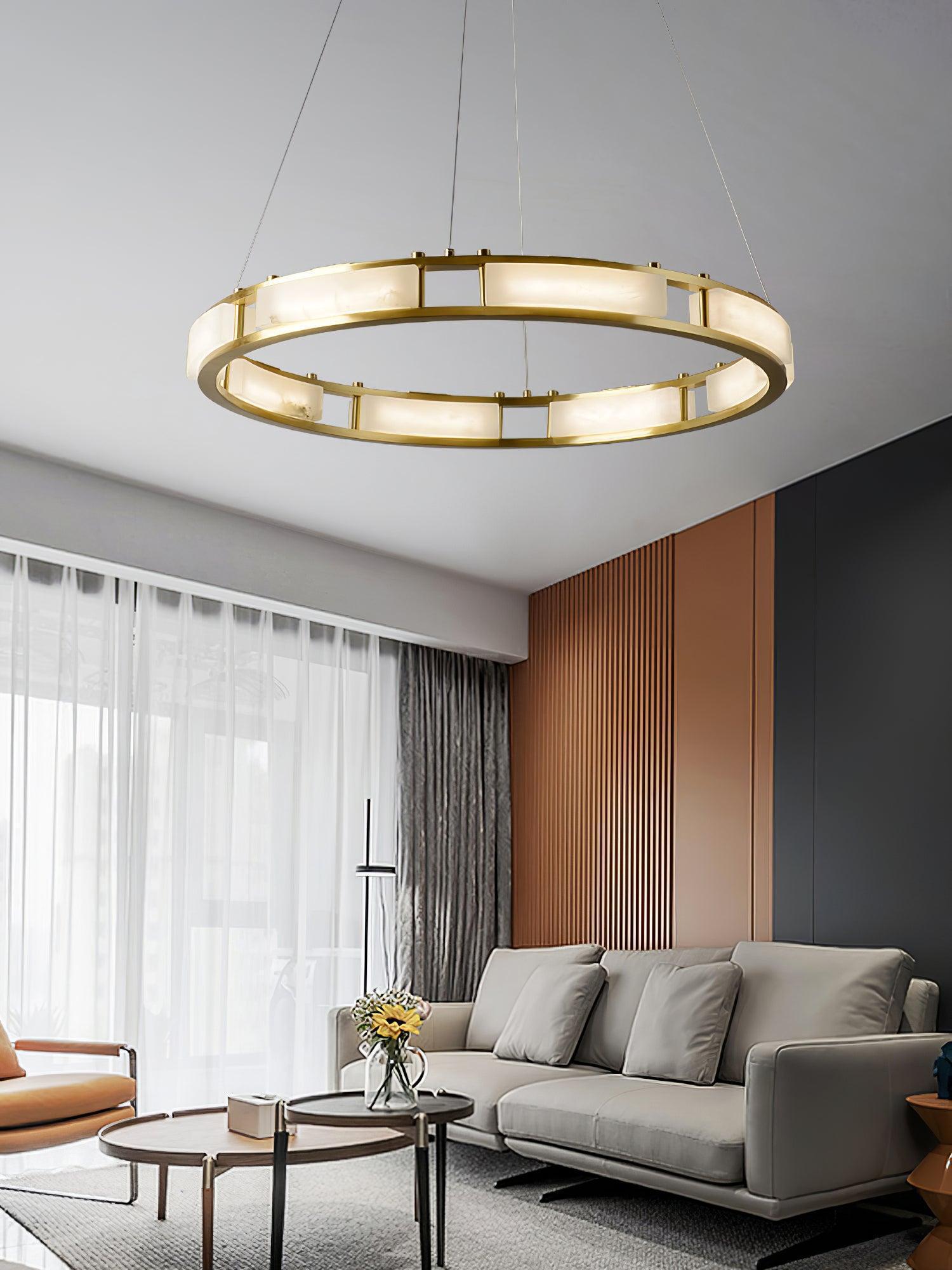 Qatar Alabaster Round Chandelier - Richardrider