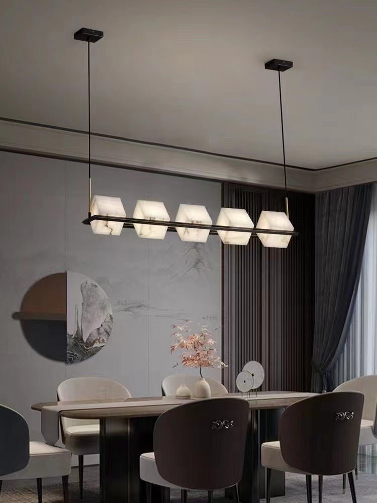 Alabaster Square Box Chandelier - Richardrider