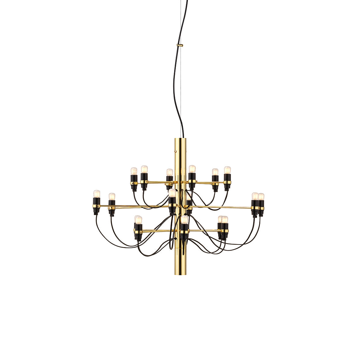 Jarylix Chandelier Brass & Steel. Steel Ceiling Fitting & Rose 27.2"W x 27.2"D