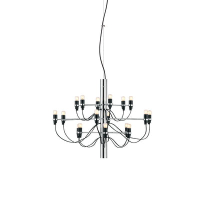 Jarylix Chandelier Brass & Steel. Steel Ceiling Fitting & Rose 27.2"W x 27.2"D