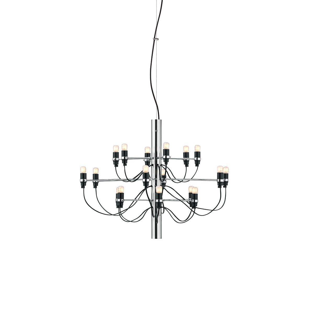 Jarylix Chandelier Brass & Steel. Steel Ceiling Fitting & Rose 27.2"W x 27.2"D