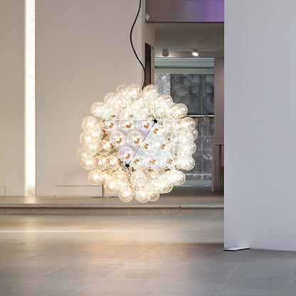 Winivra 88 S1 Pendant Light Structure Formed By 20 Pressed & Polished Aluminum Triangles. Steel Ceiling Fitting & Rose 31.5"D