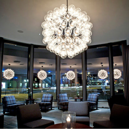 Winivra 88 S1 Pendant Light Structure Formed By 20 Pressed & Polished Aluminum Triangles. Steel Ceiling Fitting & Rose 31.5"D