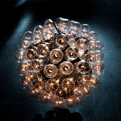 Winivra 88 S1 Pendant Light Structure Formed By 20 Pressed & Polished Aluminum Triangles. Steel Ceiling Fitting & Rose 31.5"D