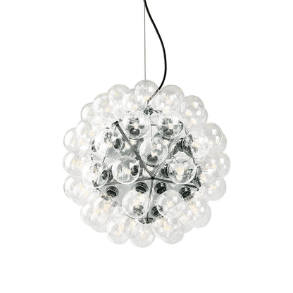 Winivra 88 S1 Pendant Light Structure Formed By 20 Pressed & Polished Aluminum Triangles. Steel Ceiling Fitting & Rose 31.5"D