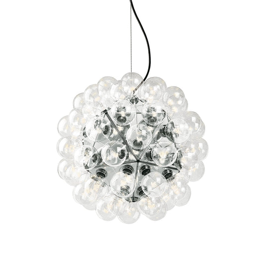 Winivra 88 S1 Pendant Light Structure Formed By 20 Pressed & Polished Aluminum Triangles. Steel Ceiling Fitting & Rose 31.5"D