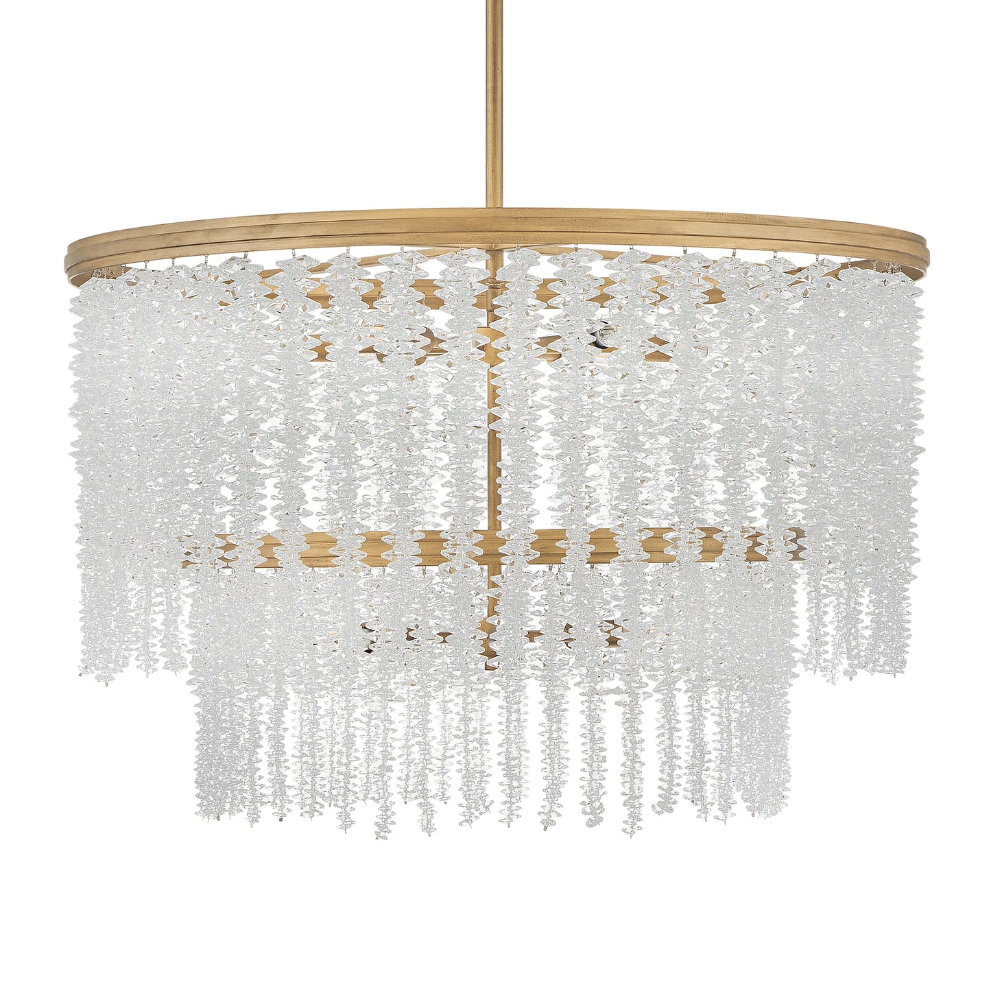 Naroalora Chandelier Steel & Crystal 26"D