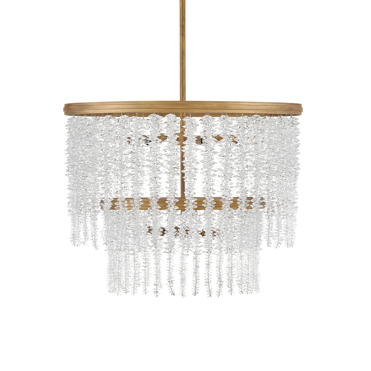 Naroalora Chandelier Steel & Crystal 26"D