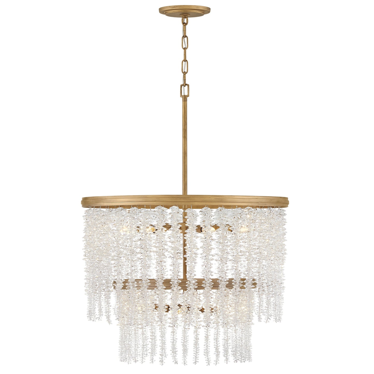 Naroalora Chandelier Steel & Crystal 26"D