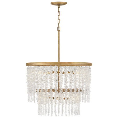 Naroalora Chandelier Steel & Crystal 26"D