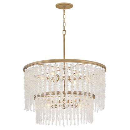 Naroalora Chandelier Steel & Crystal 26"D