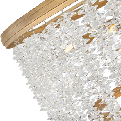 Naroalora Chandelier Steel & Crystal 26"D