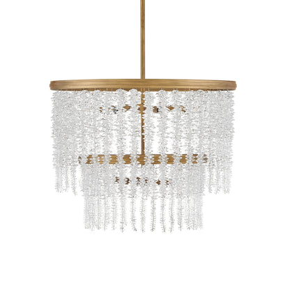 Naroalora Chandelier Steel & Crystal 26"D