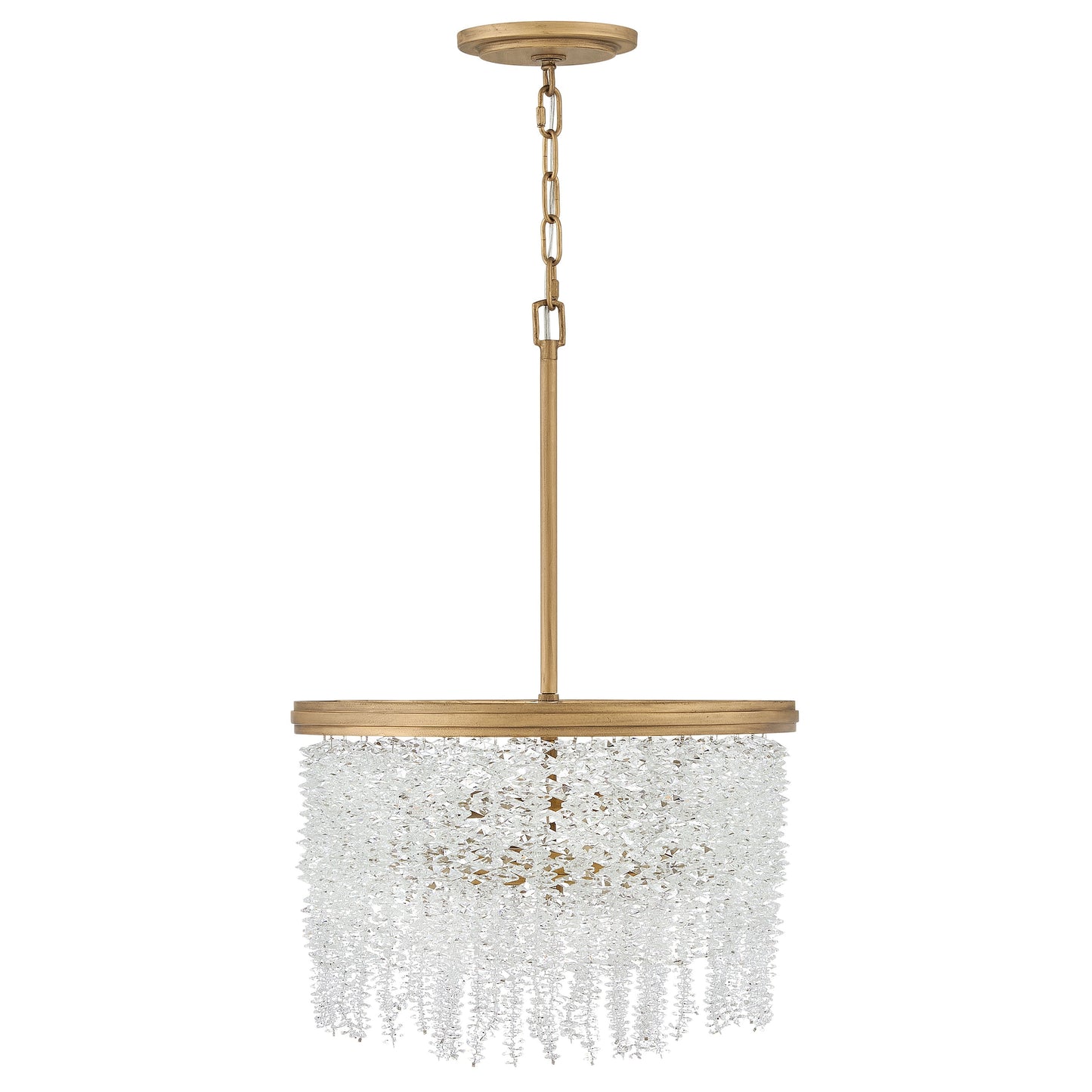 Naroalora Semi Flush Mount/Chandelier Steel & Crystal 18"D