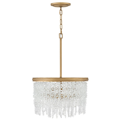 Naroalora Semi Flush Mount/Chandelier Steel & Crystal 18"D