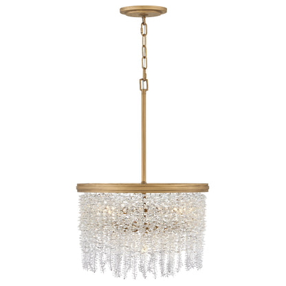 Naroalora Semi Flush Mount/Chandelier Steel & Crystal 18"D