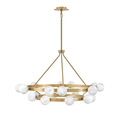 Noraester Chandelier Steel & Glass 48"D