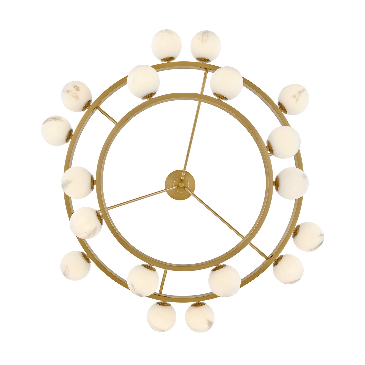 Noraester Chandelier Steel & Glass 48"D