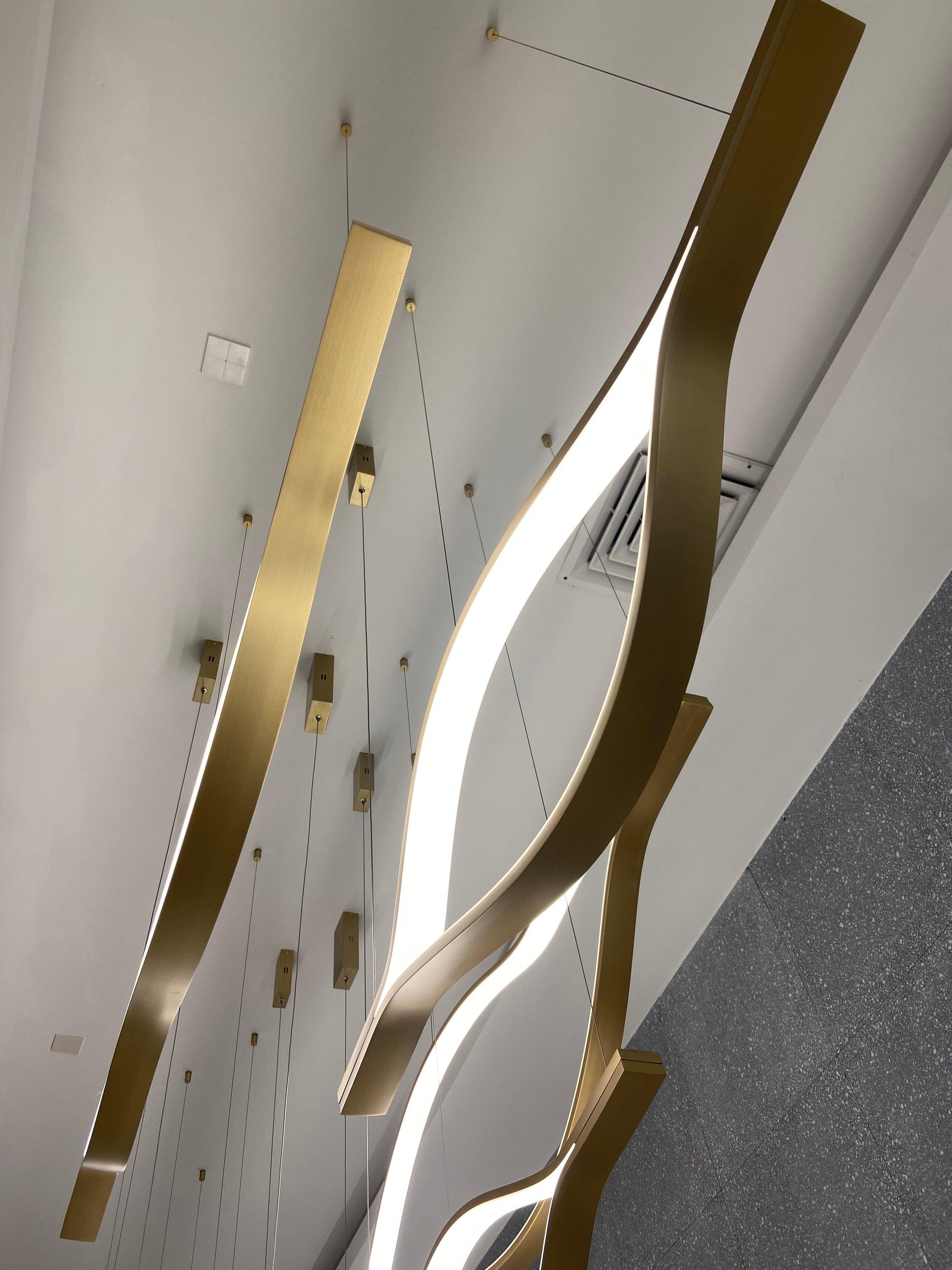 Modern Simple Aluminum Waving Chandelier - Richardrider