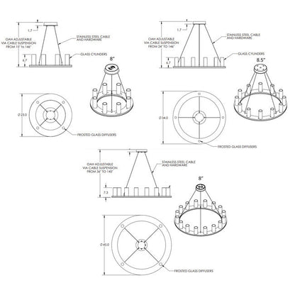 Axioma Ring Chandelier