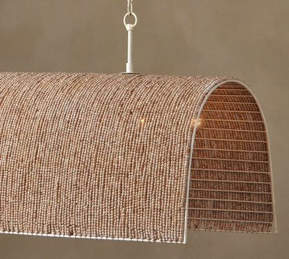 Hester Beaded Linear Chandelier 48" - Richardrider