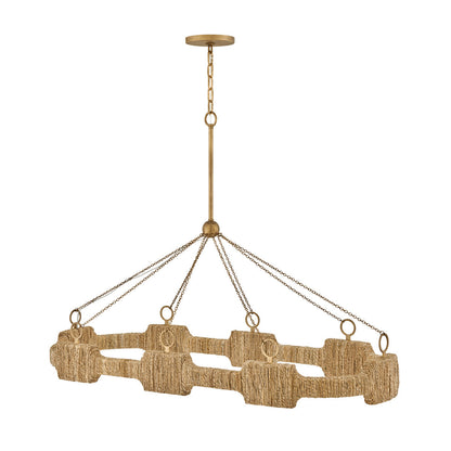Sololora Oval Chandelier Steel 52"W x 21"D