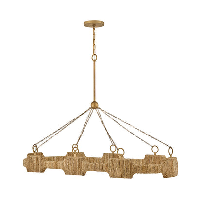 Sololora Oval Chandelier Steel 52"W x 21"D
