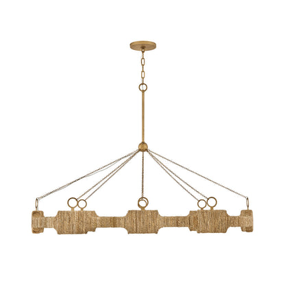Sololora Oval Chandelier Steel 52"W x 21"D