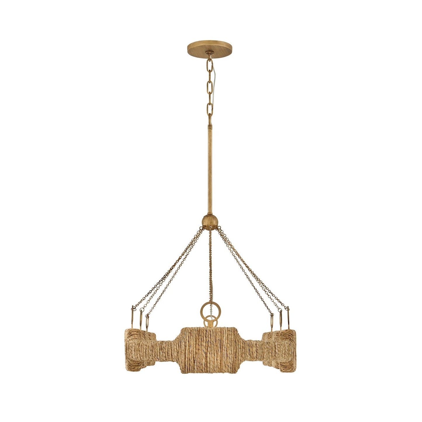 Sololora Oval Chandelier Steel 52"W x 21"D