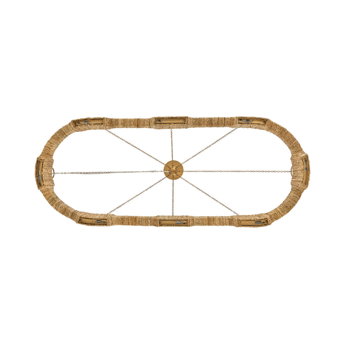 Sololora Oval Chandelier Steel 52"W x 21"D