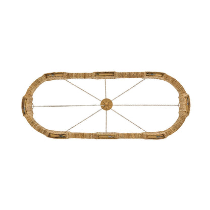 Sololora Oval Chandelier Steel 52"W x 21"D