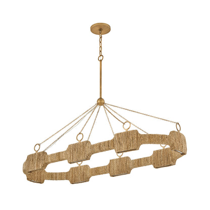 Sololora Oval Chandelier Steel 52"W x 21"D