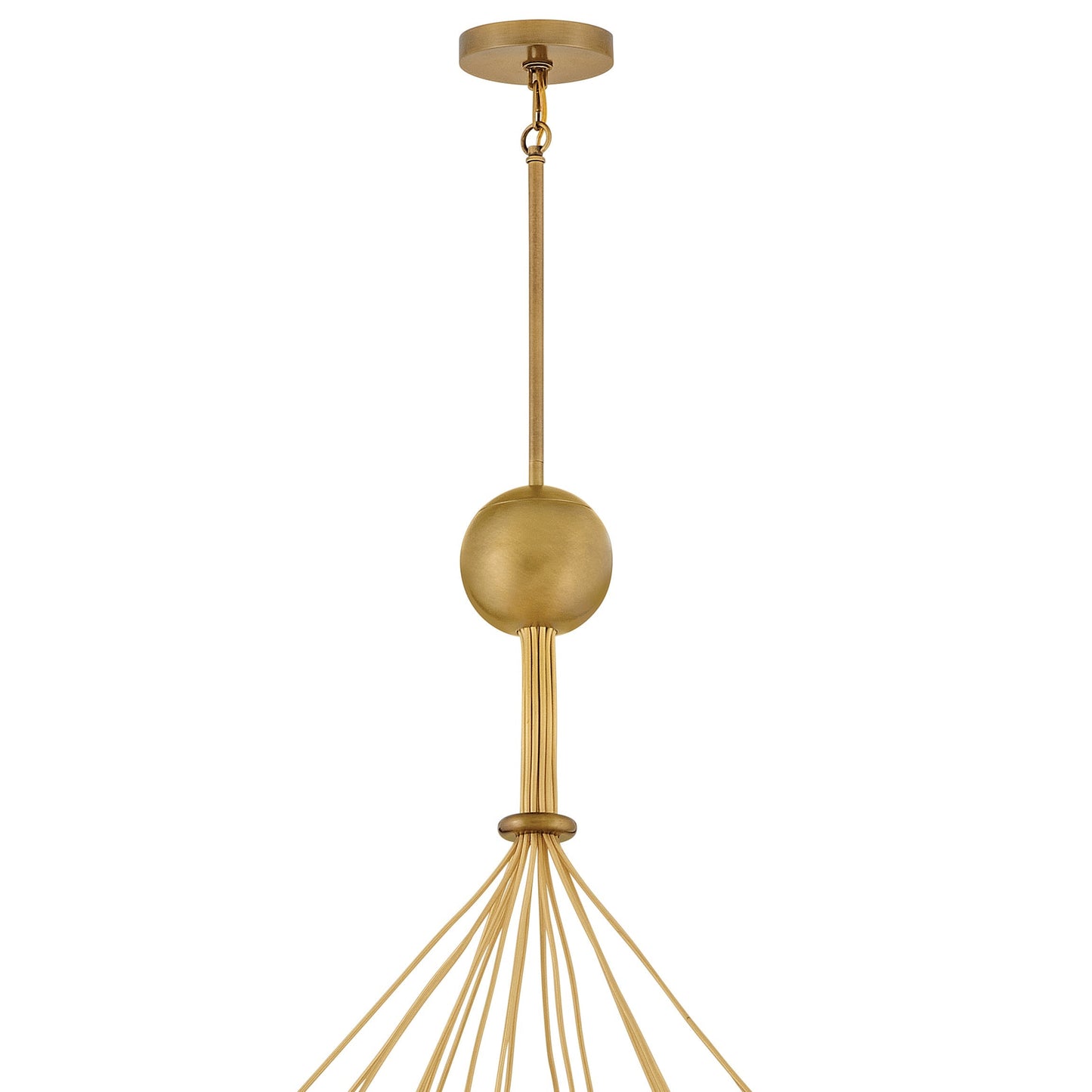 Galoutane Ring Chandelier Steel & Glass 53.25"D