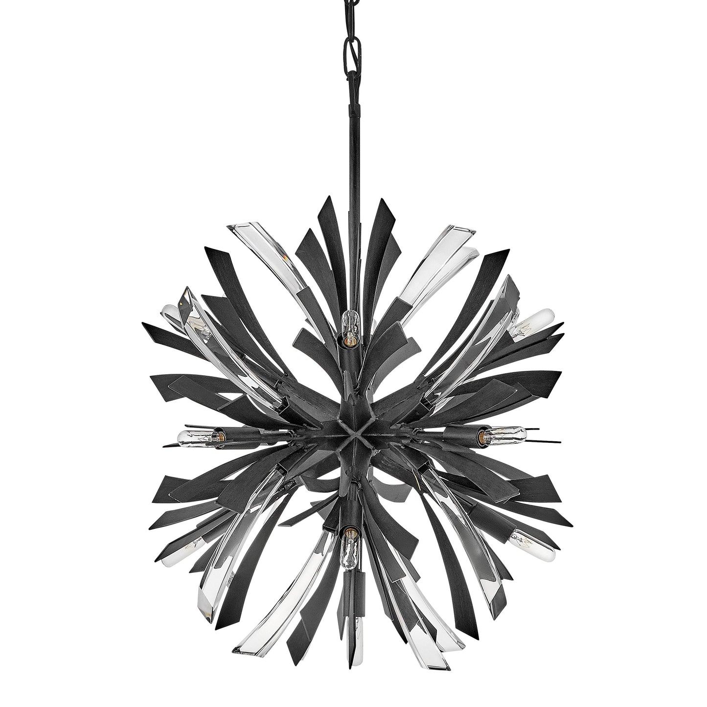 Vereiwyn Orb Chandelier Steel & Glass 22"W x 22"D
