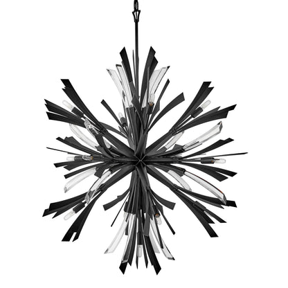 Vereiwyn Orb Chandelier Steel & Glass 22"W x 22"D