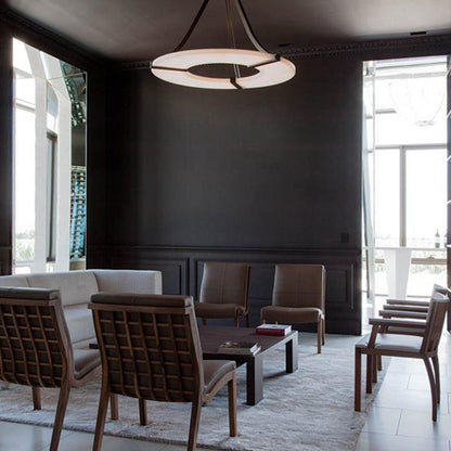 Glacera Round Alabaster Chandelier - Richardrider