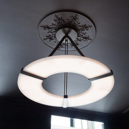 Glacera Round Alabaster Chandelier - Richardrider
