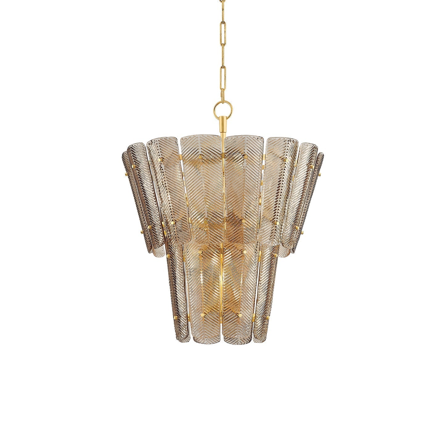 Vetaemond Chandelier Steel & Cast Glass 28.75"D