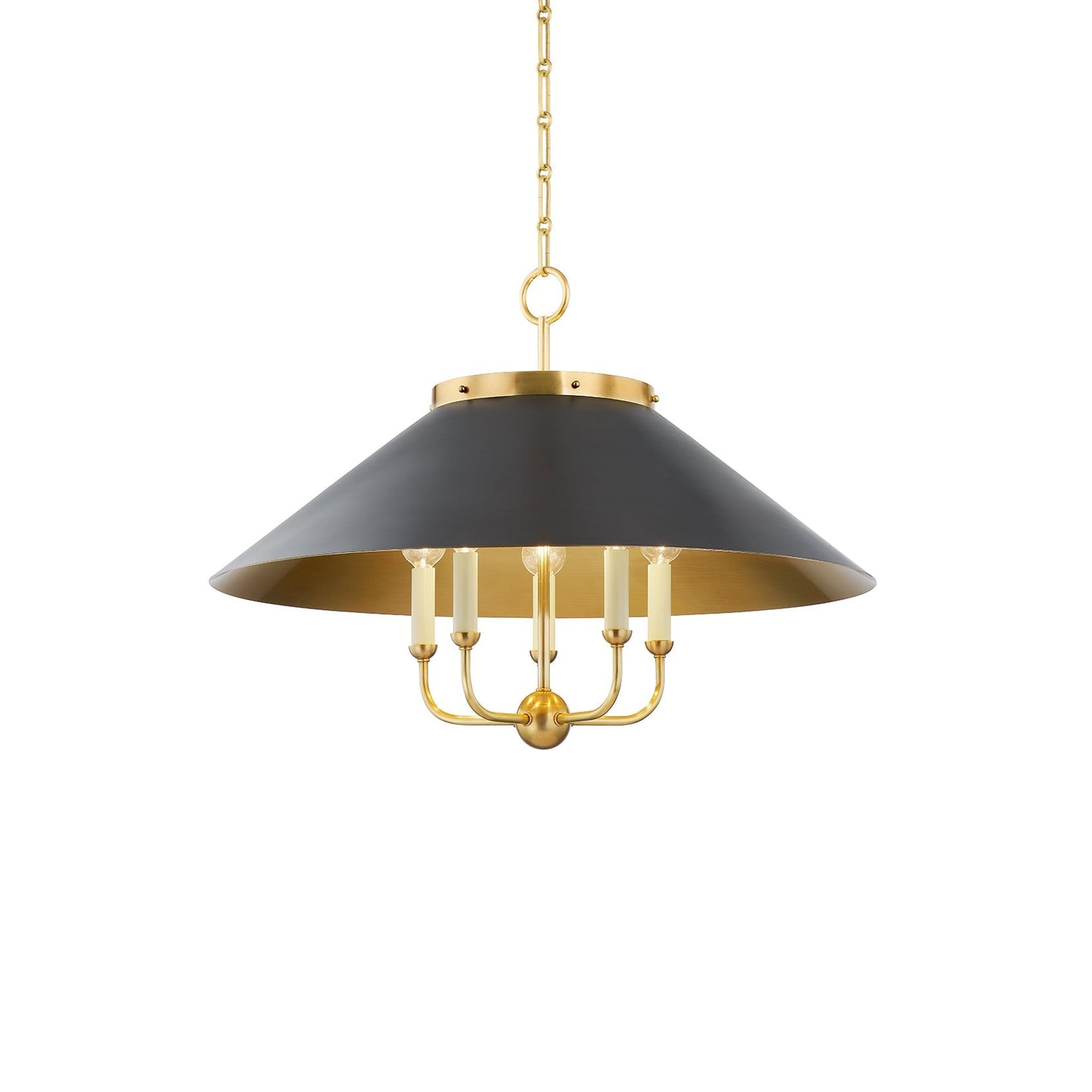 Zenolen Chandelier Brass 27.5"D