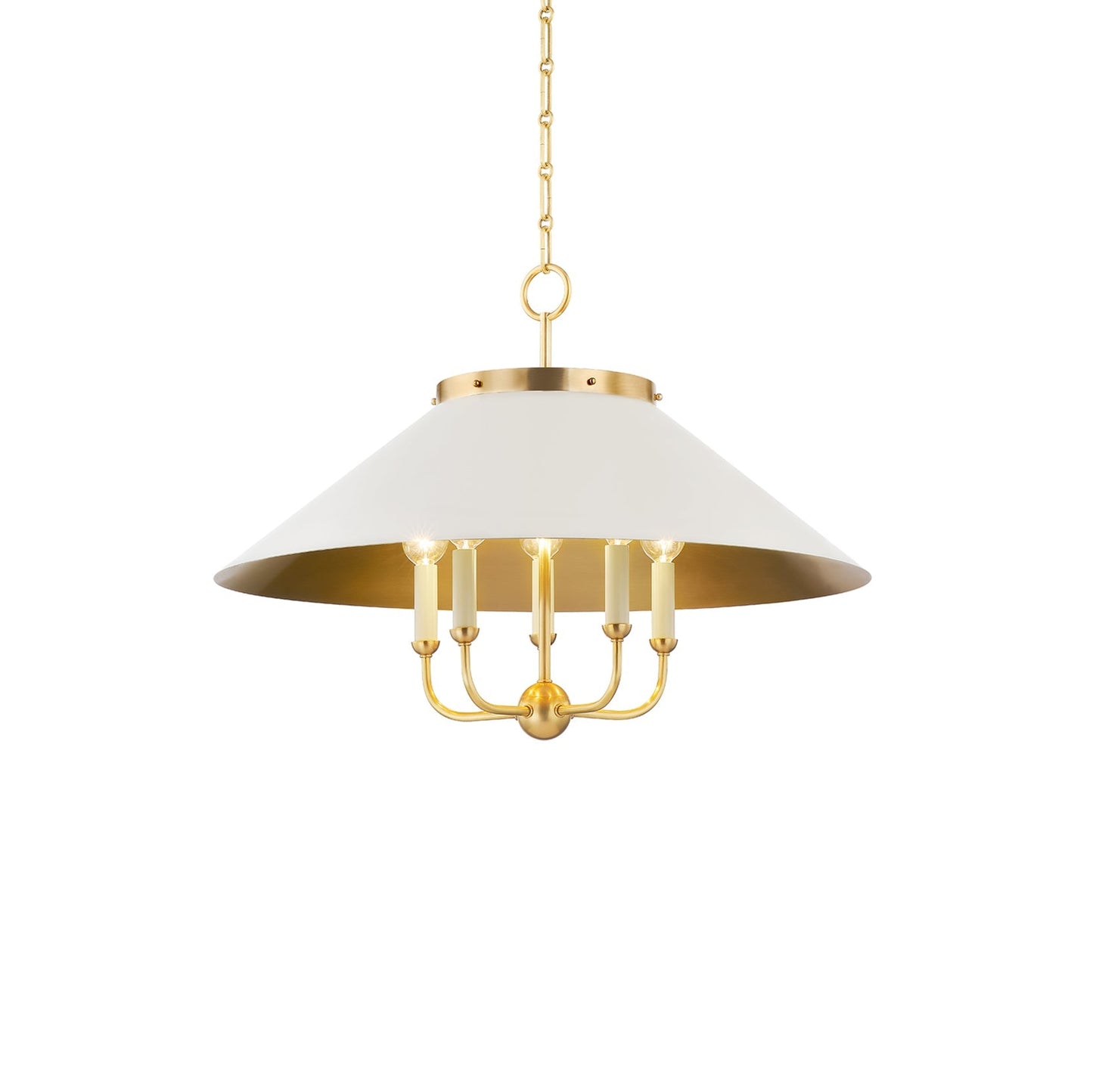 Zenolen Chandelier Brass 27.5"D