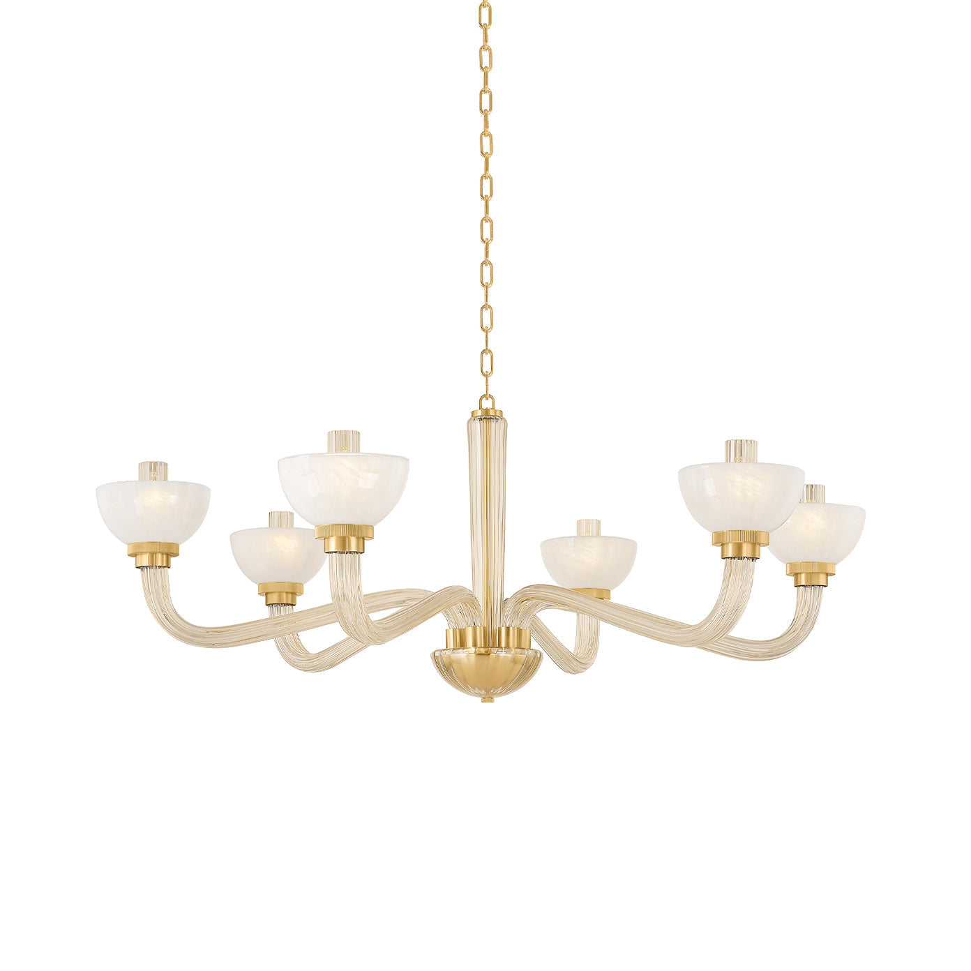 Lunionus Lawrence Chandelier Glass & Metal 48.5"D