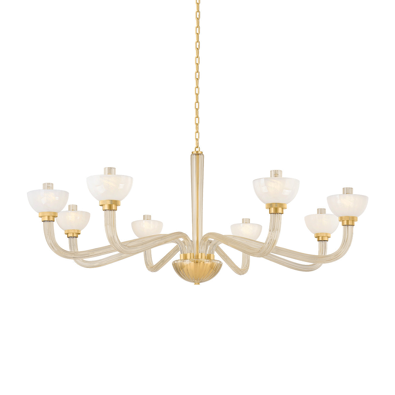 Lunionus Lawrence Chandelier Glass & Metal 48.5"D