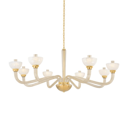 Lunionus Lawrence Chandelier Glass & Metal 48.5"D