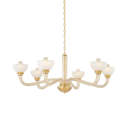 Lunionus Lawrence Chandelier Glass & Metal 48.5"D
