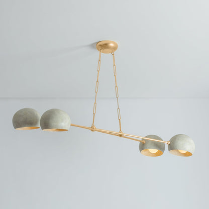 Marolen Chandelier Iron & Limewash Plaster 52"W x 19.25"D