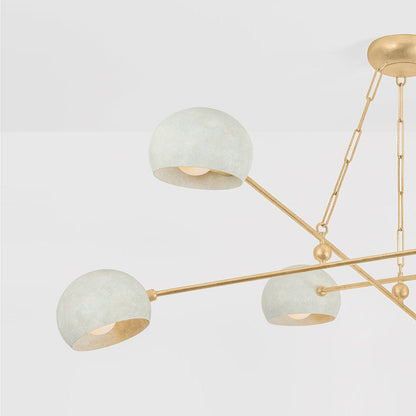 Marolen Chandelier Iron & Limewash Plaster 52"W x 19.25"D
