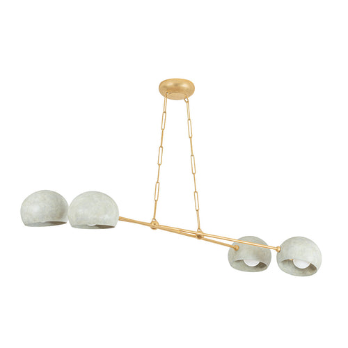 Marolen Chandelier Iron & Limewash Plaster 52"W x 19.25"D